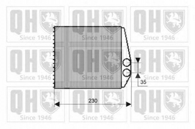 QUINTON HAZELL qhr2195 -  Теплообменник, отопление салона